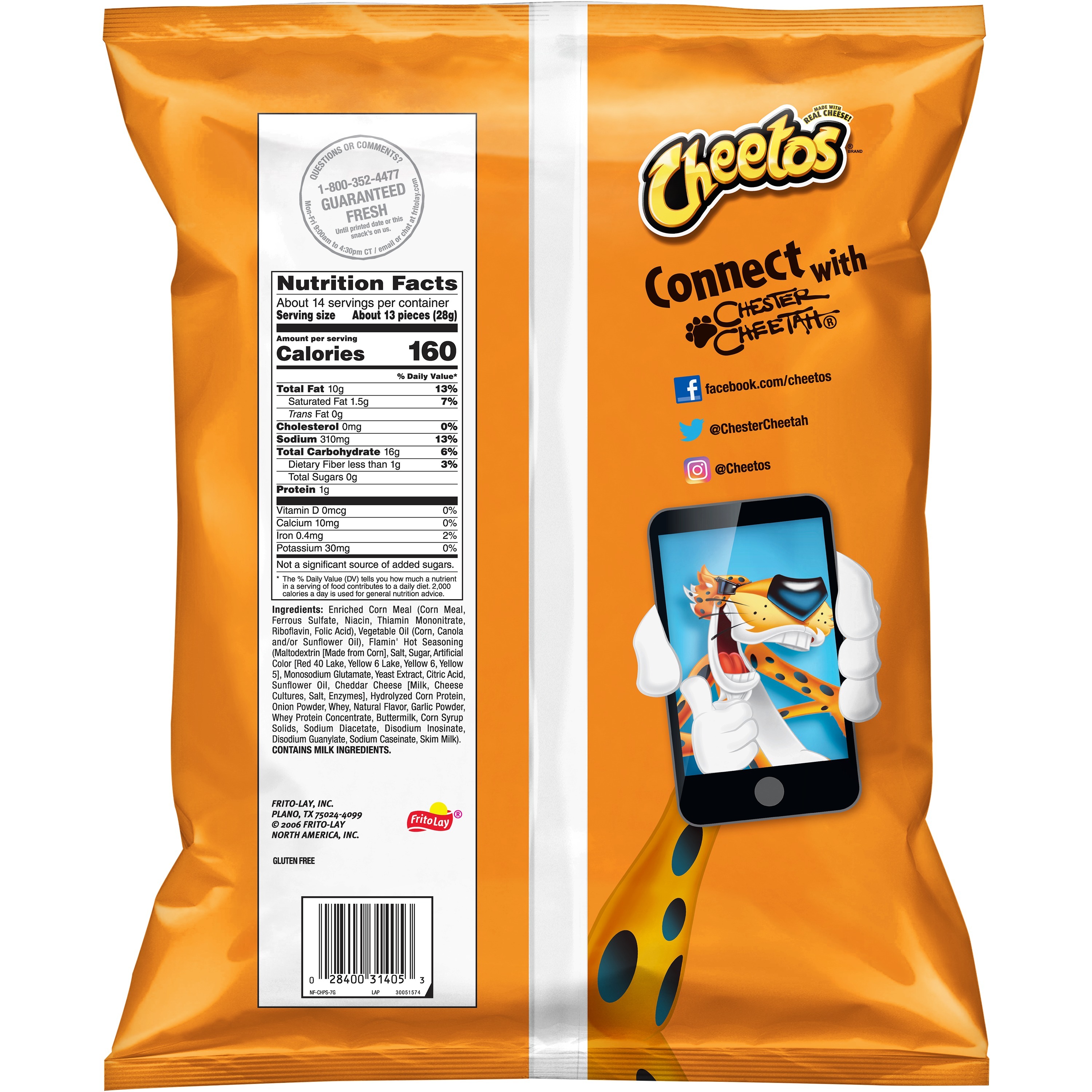 Cheetos Flamin Hot Puffs Cheese Flavored Snacks Party Size 135 Oz Bag 4531