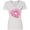 AA-White, variant on Inktastic Heart Shaped Donut with Pink Icing and Sprinkles Women's V-Neck T-Shirt