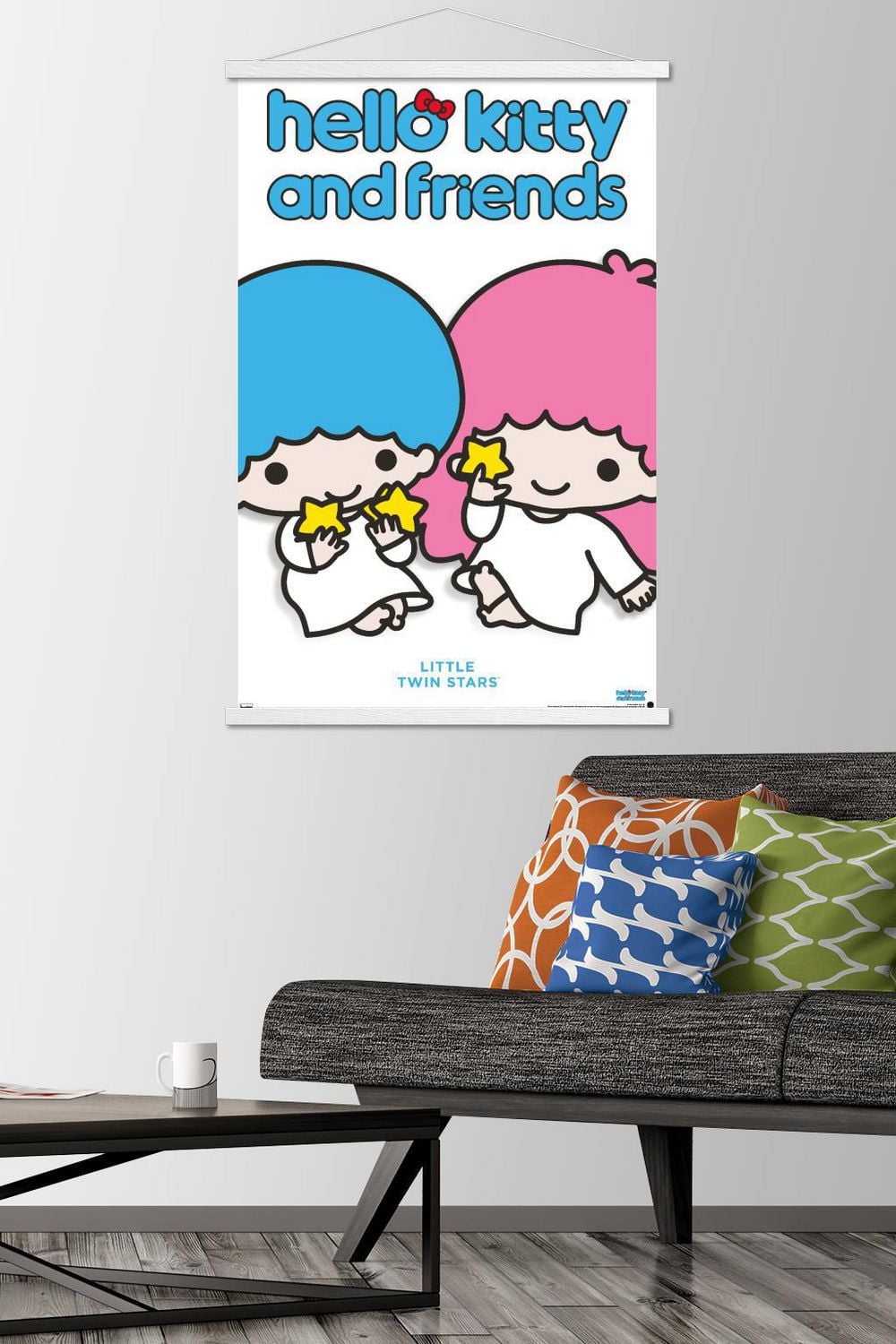 Hello Kitty and Friends: Hello - Little Twin Stars Feature Series Wall Poster with Pushpins