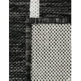 thumbnail image 4 of Unique Loom Outdoor Modern Collection Area Rug - Mod (5' 3" x 8' Rectangle Black and White), 4 of 10