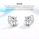 thumbnail image 3 of Sonducket Pendientes de tuerca de plata con estilo de 2 piezas para mujer - Accesorio para cualquier ocasión Pendientes de plata llamativos para Type1 NO1, 3 of 6