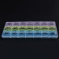 thumbnail image 4 of 7 días semanales transparentes 21 compartimentos tapa pastillero caja porta pastillas, 4 of 8
