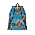 thumbnail image 2 of Lsque Little Sea Turtles Pattern Canvas Daypack, Durable Backpack, High-quality Versatile Backpack,Vintage Compact Backpack-Medium, 2 of 6