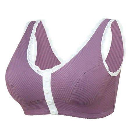 

Women Full Coverage Bra Sports Bras Adjustable Sports Front Closure Extra-Elastic Breathable Lace Trim Bras