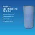 thumbnail image 3 of Clorox Pool&Spa Above Ground Pool Filter Replacement Cartridge B 1 Pk., 3 of 6