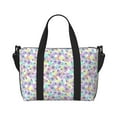 thumbnail image 6 of Rocae Butterflies on Polka Dots for Travel Shoulder Bag Top Handle Handbag with Yoga Mat Buckle for Gym, Work, Travel, 6 of 7