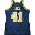 thumbnail image 3 of Men's Mitchell & Ness Glen Rice Navy Michigan Wolverines 1988/89 Authentic Jersey, 3 of 7