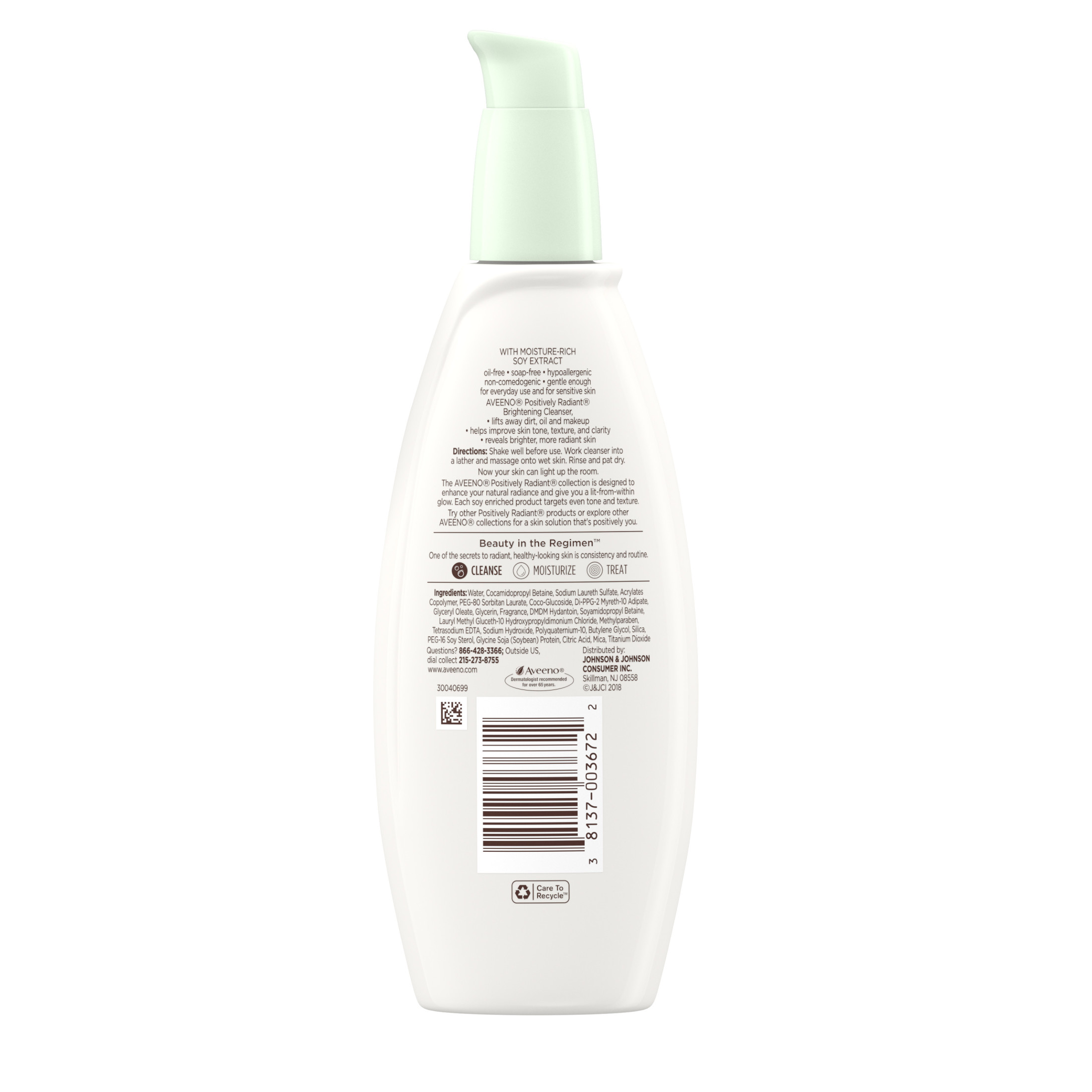 Aveeno Positively Radiant Brightening Facial Cleanser, 6.7 fl. oz - image 2 of 6
