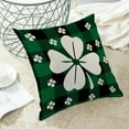 thumbnail image 4 of St Patricks Day Pillow Covers 18x18 Set of 2, Buffalo Plaid Lucky Clover Throw Pillow Covers Green Shamrock Decorative Cushion Case St Patricks Day Decor for Home Couch Sofa Outdoor, 4 of 6