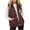Wine outerwear vests, variant on Nfurl Ladies Outerwear Vest with Pockets Trendy Winter Solid Color Zip up Puffer Vests for Women Dressy Casual Quilted Puffy Sleeveless Jacket Orange XXXL