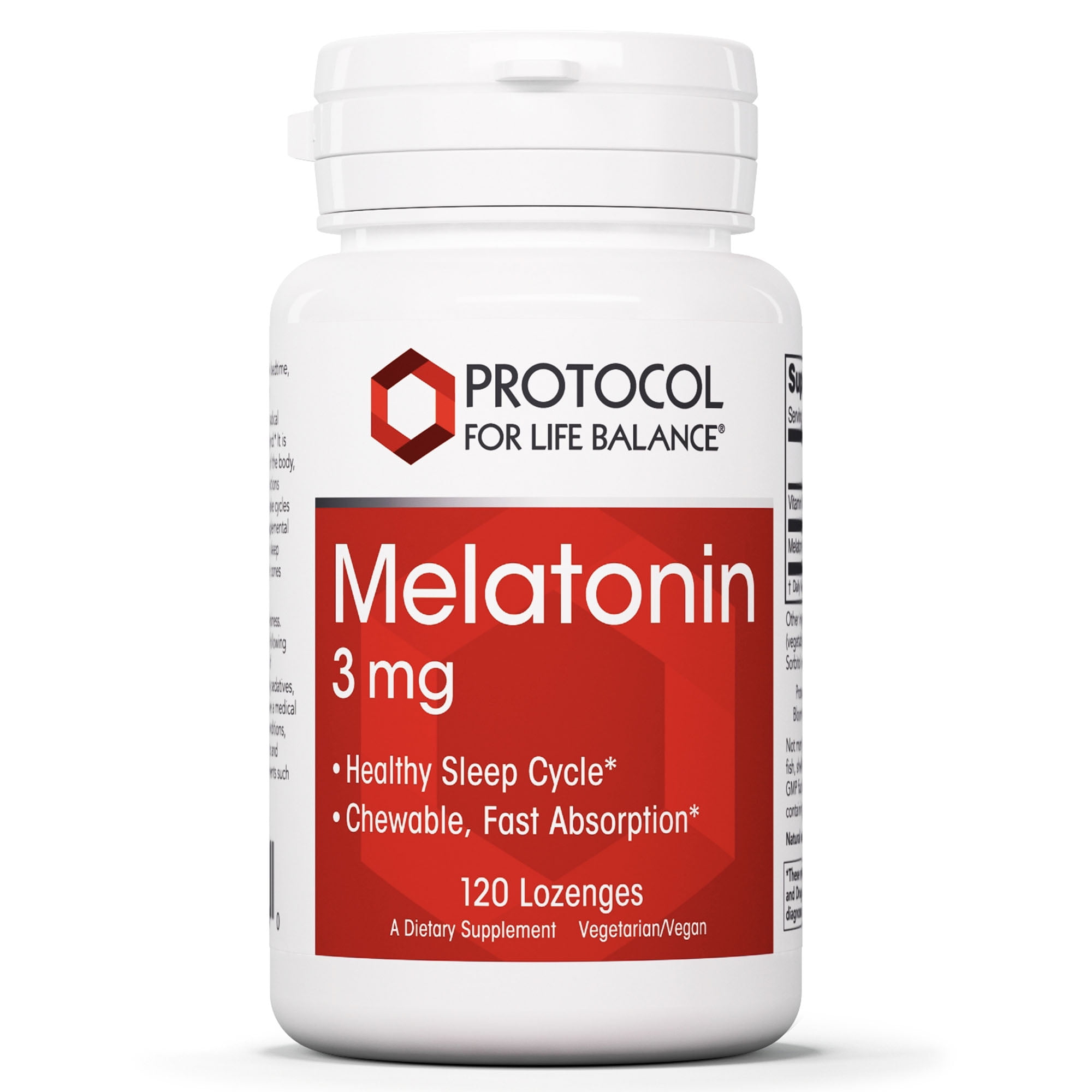 Protocol Melatonin 3mg with Vitamin B6 Immune and Sleep Support 120