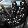 thumbnail image 2 of Uorisanigo Skull Butterfly 14 Pack Cars Seat Covers Comfortable Car Steering Wheel Cover and Headrest Cover Auto Console Cover Cars Seat Belt Pad Cover and Water Cup Coaster for Car SUV, 2 of 6