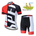 thumbnail image 1 of Summer KIDS Cycling jersey Wear Strap Suit Set Ropa with Gel Pad MTB Bicycle Children Child boys, 1 of 3