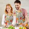 thumbnail image 3 of Pioneer Flower Floral Print Pattern Apron-Garden Aprons for Women with Pockets-Cotton Linen Waterproof Kitchen Cooking Gardening Aprons Adjustable for Kitchen,Cooking,BBQ and Salon 33x27 Inch, 3 of 7