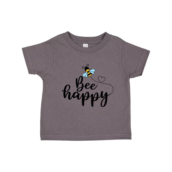 Inktastic Bee Happy Bumble Bee Boys or Girls Toddler T-Shirt