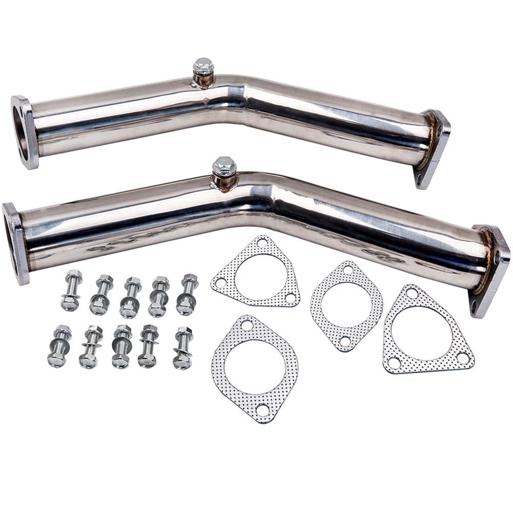 2 Test Pipes Decat Non Reson Straight Exhaust Fit Nissan 350Z Infiniti