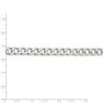 thumbnail image 3 of Auriga Fine Jewelry 925 Sterling Silver 7.5mm Curb Chain Bracelet 7 inch for Women, 3 of 6