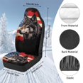 thumbnail image 7 of Uorisanigo 2 Pcs Front Car Seat Cover, American Flag Wolf High Back Bucket Car Seat Cover for Front Seats, Soft Plush Seats Covers, Universal Fit Auto Inteior Accessories, 7 of 7