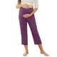 thumbnail image 4 of WILLBEST Leggins Deportivos Mujer Yoga Color Sólido Mujeres Capri Pantalones Entrenamiento Embarazo Maternidad Capri Pantalones Pantalones Con Bolsillo, 4 of 6
