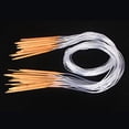 thumbnail image 2 of Opolski 18Sizes 40/60/80/100/120cm Tube Circular Carbonized Bamboo Knitting Needle Set, 2 of 7