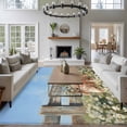 thumbnail image 3 of Floral Pigs Area Rugs 5x7 ft Retro Oil Painting Farmhouse Daisy Pig Blue Sky Washable Rug Non Slip Indoor Carpet Absorbent Floor Mat for Living Room Bedroom Dining Room, 3 of 9
