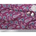 thumbnail image 2 of Soimoi Rayon Crepe Fabric Artistic Paisley Decor Fabric Printed Yard 46 Inch Wide, 2 of 3
