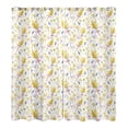 thumbnail image 3 of Cortinas opacas Sunnimix para ventana, 2 Uds, Cortinas con ojales, Flor pequeña, 3 of 7