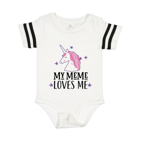 

Inktastic My Meme Loves Me Girl Unicorn Gift Baby Girl Bodysuit