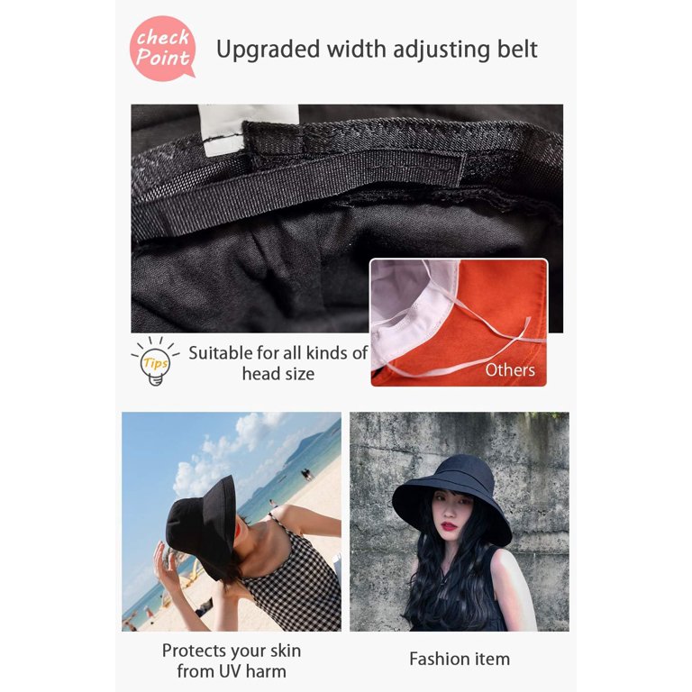 Wide Brim Bucket Hat - UPF50+ Protection Travel Beach Sun  display picture 1