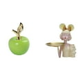 thumbnail image 1 of Adorno De Cerámica Con Estatua De Niña, Escultura Creativa De Fruta Con Bandeja Para Guardar Llaves, Figura De Arte Moderno Para El Hogar, Cafetería, Estudio, Dormitorio, Entrada,, 1 of 8