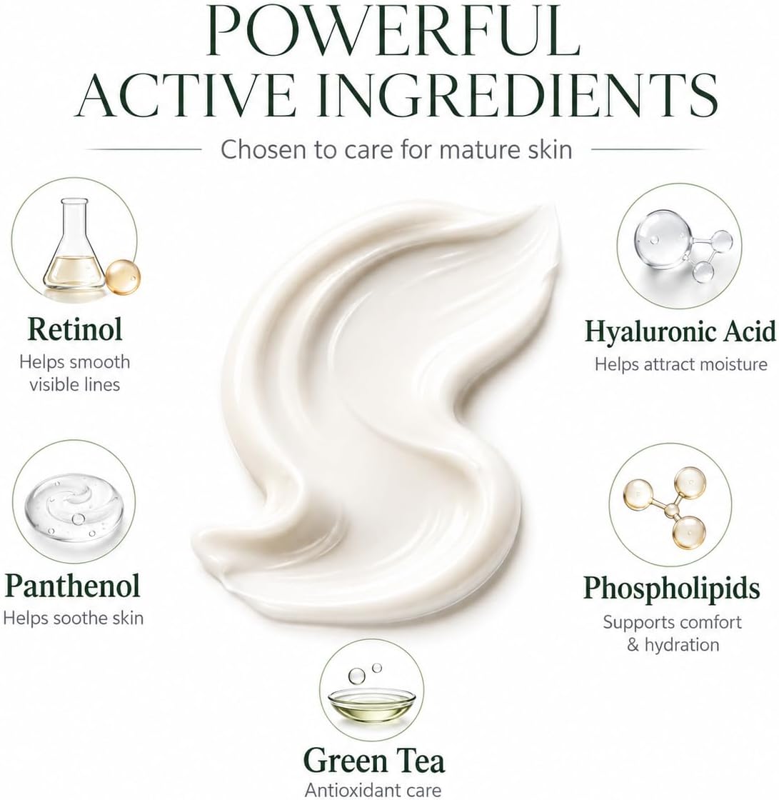 Kleem Organics Retinol Night Cream with Hyaluronic Acid, 1.7 oz photo 8