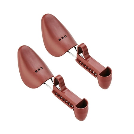 

Pompotops A Pair Women Plastic Shoe Tree Stretcher Boot Holder Shaper 9-Gear Adjustabl Single-Spring Design Automatic Support (Red)