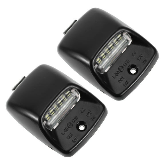 Unique Bargains 2 Pcs LED License Plate Light Tag Lamp Assembly for Toyota Tundra 2000-2013 for Toyota Tacoma 2005-2015 White 6500K Clear Lens