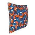 thumbnail image 2 of Fotbe Abstract Vintage Fox and Plants Pattern Velvet Decorative Throw Pillow Covers with Elegant Piping, Soft Plush Cushion Cover for Sofa, Bed, Car, Office-18"x18", 2 of 8