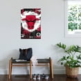 thumbnail image 3 of NBA Chicago Bulls - Maximalist Logo 23 Canvas Wall Poster, 22.375" x 34", 3 of 4