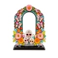 thumbnail image 2 of Day of The Dead Decorations 8 Inch Wooden Picture Frame Dia de Los Muertos Decor Indoor Halloween Table Decor for Ofrenda Altar Mexican Remembrance Supplies Style A, 2 of 6