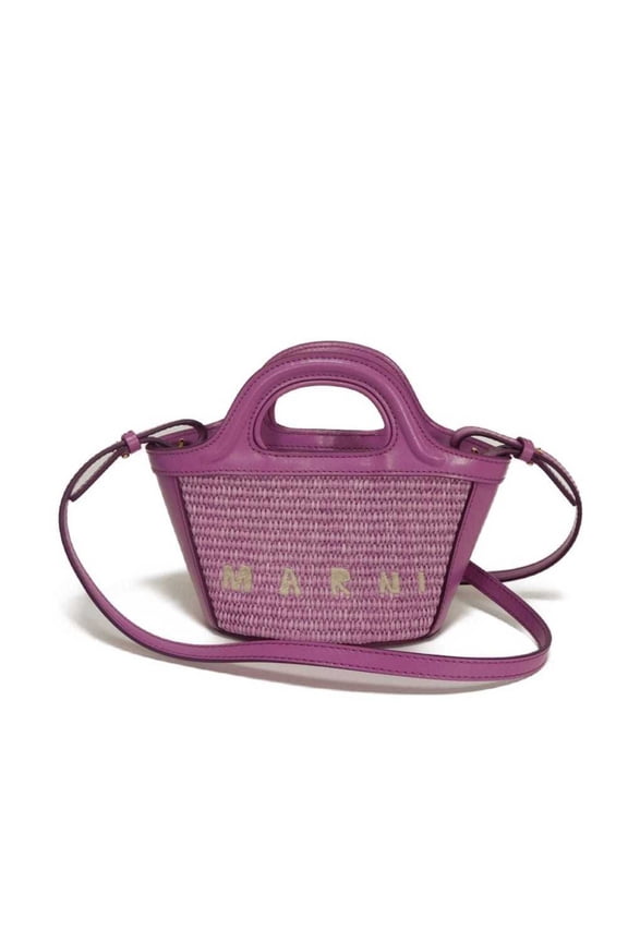 Pre-Owned Marni Tropicalia Micro Bag 2-Way Shoulder RFID Logo Light Lilac BMMP0067Q0 P3860...