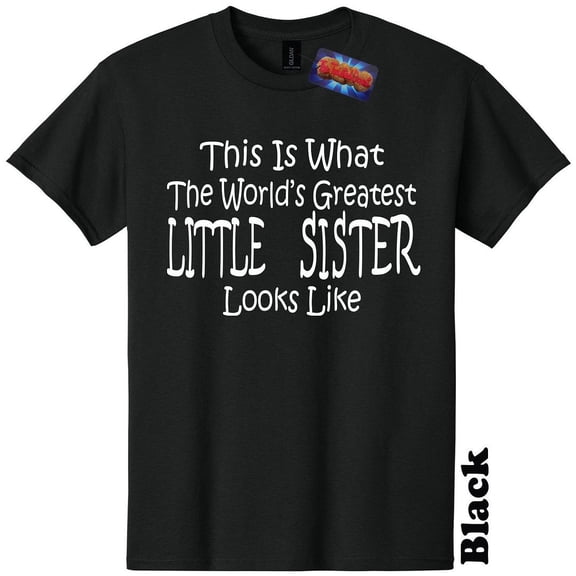 Worlds Greatest Little Sister T Shirt Big Sis Bro Baby Shower The Twisted Donut