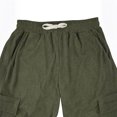 thumbnail image 5 of Men’s Casual Loose Fit Cargo Pants with Drawstring Waist, Lightweight Breathable Cotton Trousers for Everyday Wear, 5 of 5