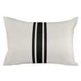 thumbnail image 2 of Black Geometric Stripe, King Size Pillow Cover, Pillowcase Protectors with Zipper, Breathable Decorative Throw Pillow Case Cover, Abstract Farmhouse Style Pillow Shams for Couch Sofa 20x36Inch, 2 of 8