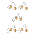 thumbnail image 2 of yingyy 1/2/3/5 2 Pièces Rideau Tieback Ronde Polyester Remplacement Simple Style Ménage Cuisine Parasol Drapé Fixation Fixation Or 5PCS, 2 of 6