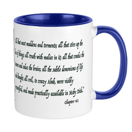 

CafePress - Moby Dick Quote Mugs - Ceramic Coffee Tea Novelty Mug Cup 11 oz