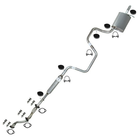 Stainless Steel Cat-Back Exhaust System Kit fits: 2004 Chevrolet Malibu 3.5L