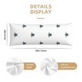thumbnail image 2 of Naloa Hand Drawn Turtle Super Soft 20x60 Body Pillow Case,Long Side Hidden Zipper（PILLOWS ARE NOT INCLUDED）, 2 of 6