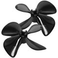 thumbnail image 3 of Minkissy Rc Boat Parts and Accessories 1 Pair Four-Blade Propeller for Rc Boat Easy Installation Black, 3 of 8