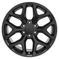 thumbnail image 2 of OE Wheels CV98B 20 Inch Rim Fits Silverado 1500 Snowflake Style 6x139.7 20x9 Satin Black - Hollander 5668 (1), 2 of 5