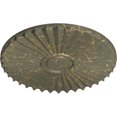 thumbnail image 3 of Ekena Millwork 19 3/4"OD x 1 3/8"P Shakuras Ceiling Medallion (For Canopies up to 5"), Hand-Painted Witch Hazel Crackle, 3 of 5