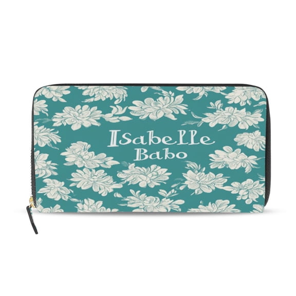 Qxltty Isabelle Babo Women's Leather Wallet Fashion Retro Multi Card Holder with Cell Phone Pocket Mothers Day Gifts