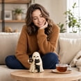 thumbnail image 6 of Gothic Style Resin Statue, Sad Ghost Embracing Black Cat with Coffee Mug Design, Decorative Figurine for Table, Shelf and Mantel Display, 6 of 7