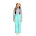 thumbnail image 3 of Staki Snow Suit for Kids Winter Fleece Girls Windproof Snowboarding Warm Snowsuit Kids Snow Suits 6Y,7Y,8Y,9Y,10-14Y(Mint Green,8-9 Years), 3 of 9